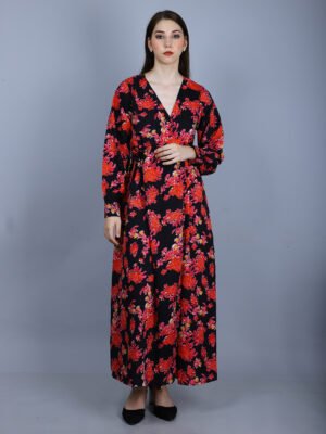 Floral Print Maxi Dress