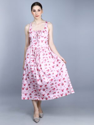 Pink Floral Cool Dress