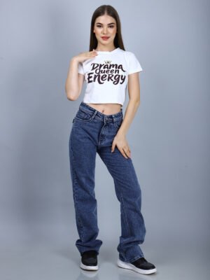 Cool White Printed T Shirt