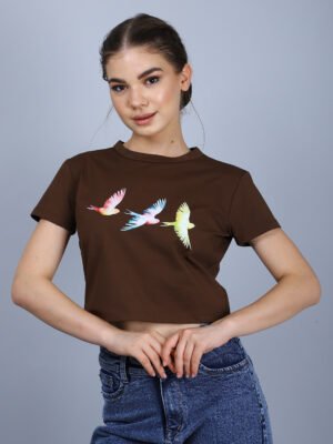 Brown Short Sleeve T Shirt