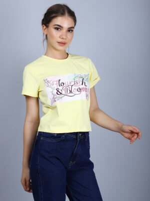 Yellow Short Sleeve T Shirt
