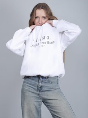 IMG_9905 CITY GIRL Graphic Oversized Hoodie