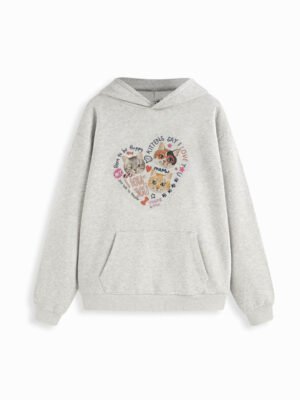 MEOW Graphic Oversized Hoodie MEOW Graphic Oversized Hoodie