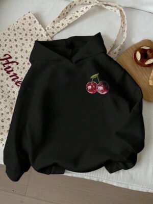 hoodie 4 front cjhncis Disco Cherry Aesthetic Hoodie